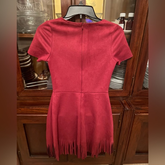Women velvet short sleeves dress